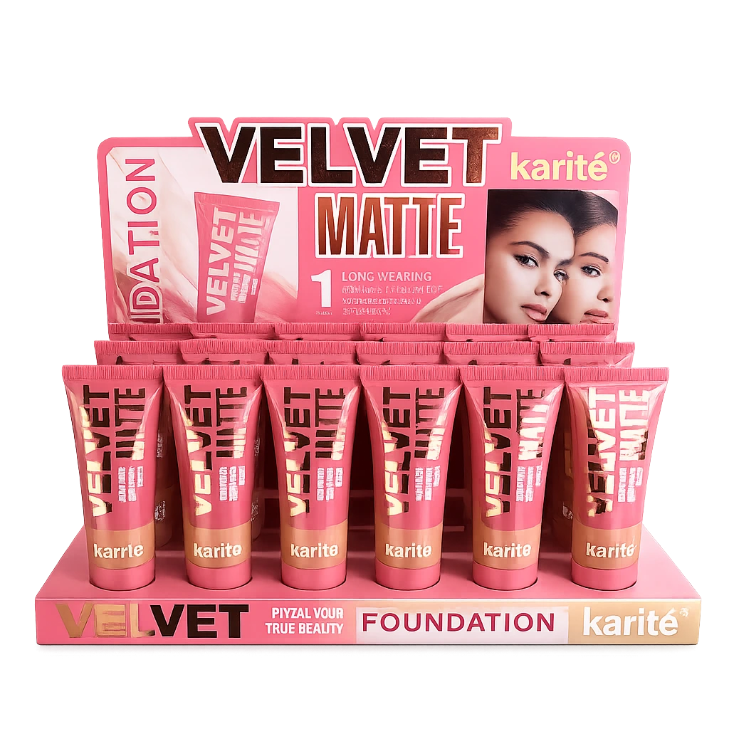 Base Velvet Matte Alta Cobertura Karité