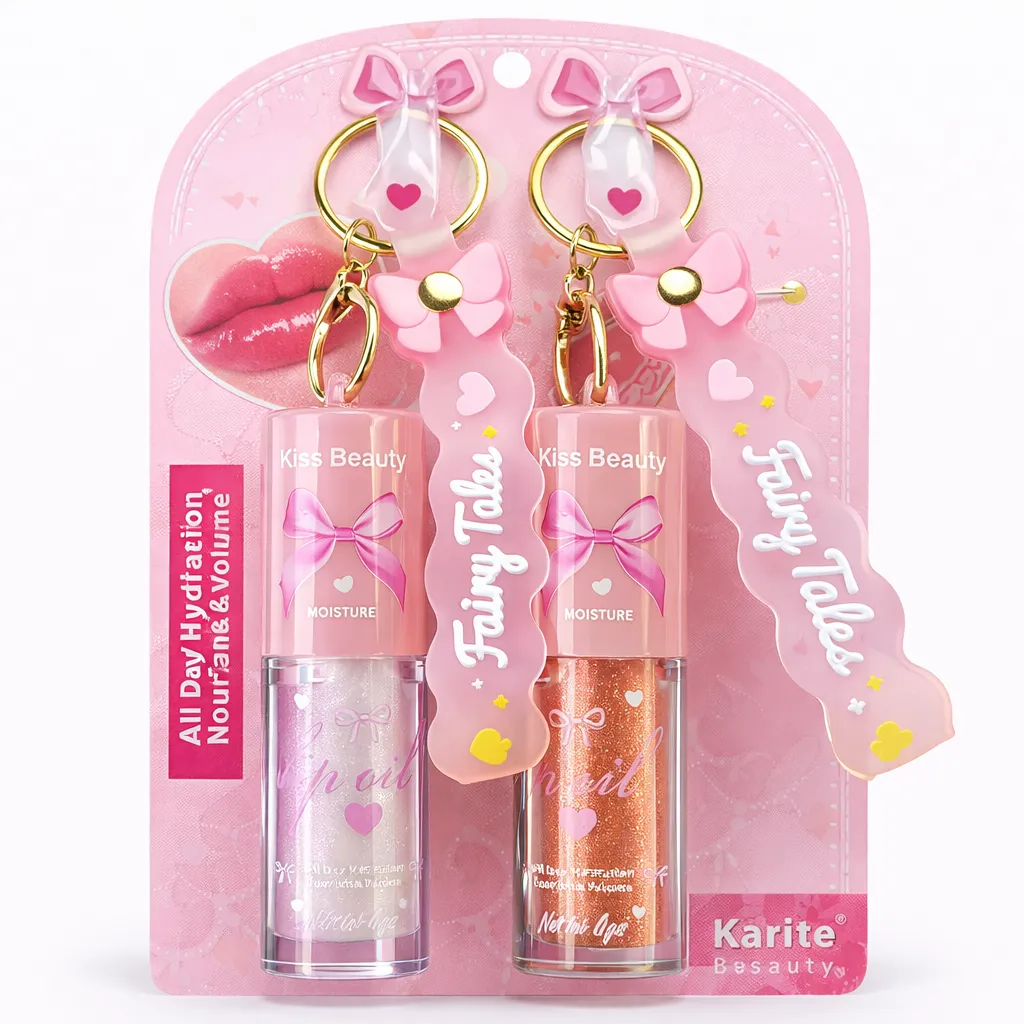 Lip Gloss Glitter Llavero