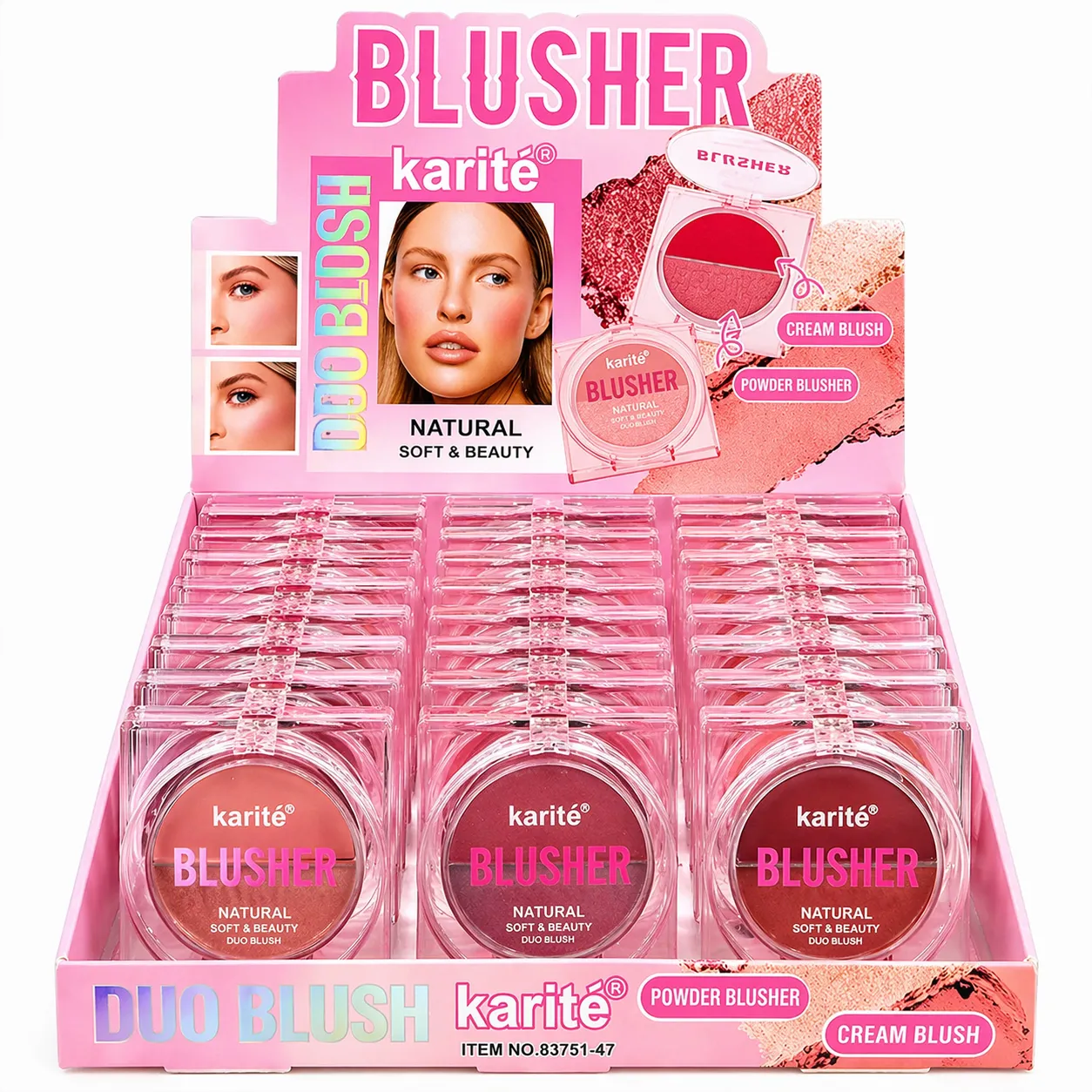 BLUSH EN CREMA Y EN POLVO 2 en 1