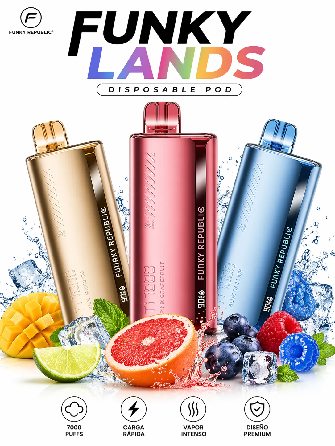 FUNKY LANDS TI 7K - (7.000 puffs)