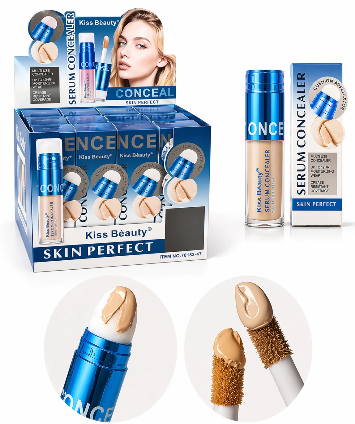 CORRECTOR CON SERUM KISS BEAUTY