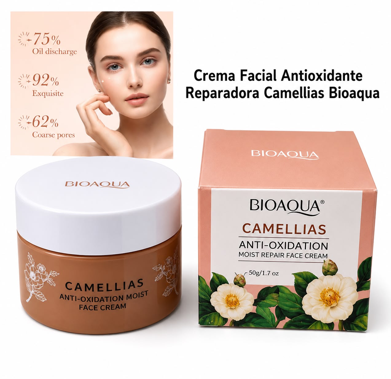 CREMA FACIAL CAMELIAS BIOAQUA
